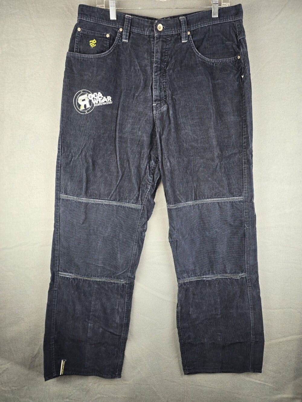 Vintage Rocawear Corduroy Pants Navy Fits 36 x 30 Baggy Skater Grunge Y2K